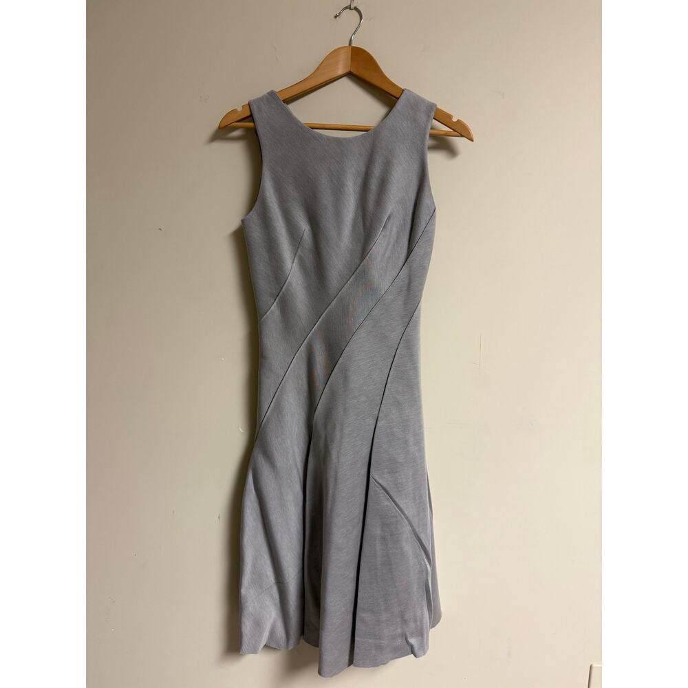 Donna Karan New York Gray Fit & Flare Sleeveless Dress